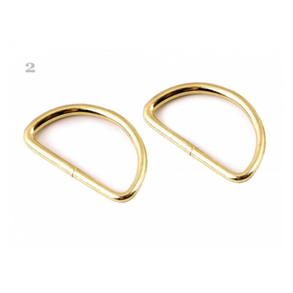 5 Halbringe - D-Ringe 3 mm - für 30mm Gurtband - versch. Farben – Bild 4