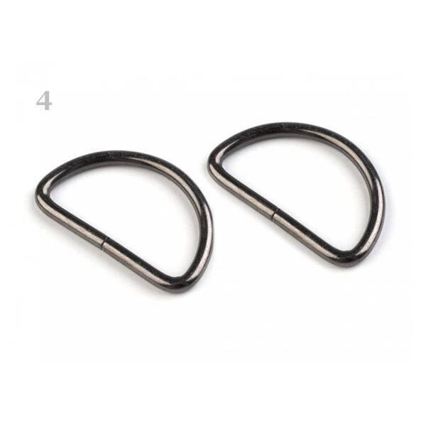 5 Halbringe - D-Ringe 3 mm - für 30mm Gurtband - versch. Farben – Bild 6