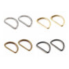 10 Halbringe - D-Ringe 3 mm - für 30mm Gurtband - versch. Farben