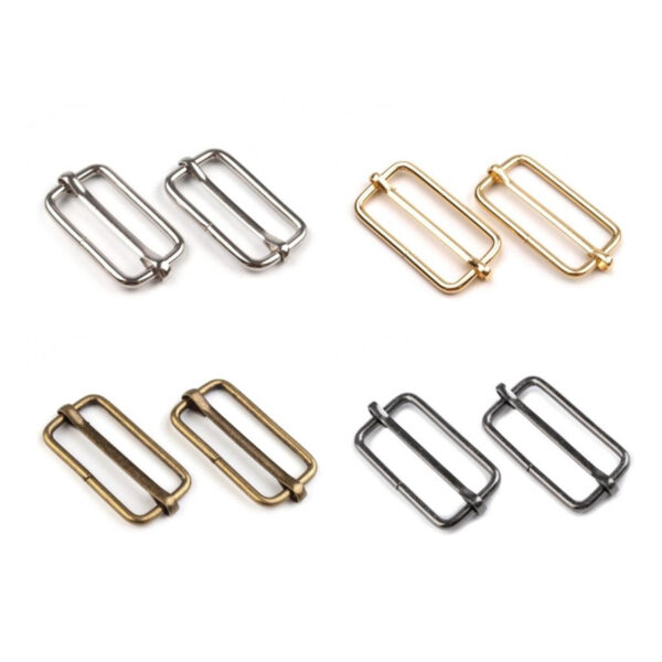 5 Schieber - Schnallen - für 30mm Gurtband - versch. Farben