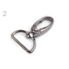 2 Stk. Karabiner - Karabinerhaken für 25mm Gurtband / Schlüsselband - 4 Farben – Bild 2