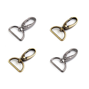 2 Stk. Karabiner - Karabinerhaken für 25mm Gurtband / Schlüsselband - 4 Farben