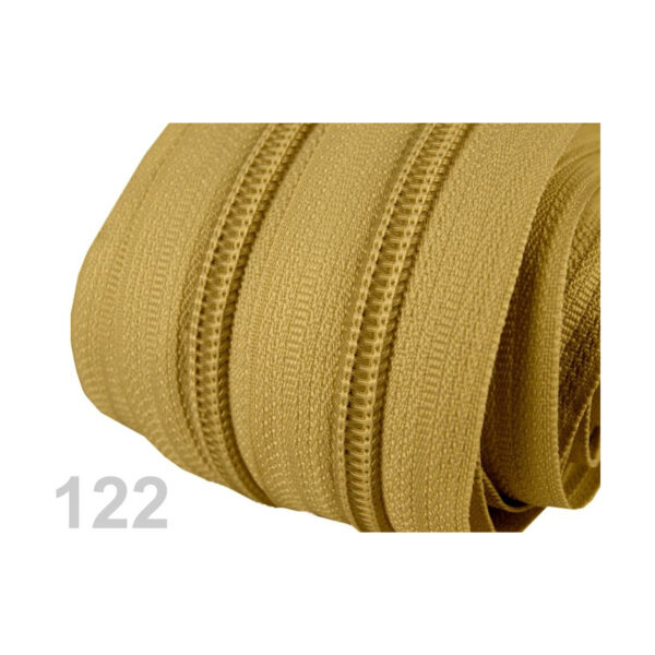 0,95EURO/m,  5m endlos Reißverschluss - 5mm-Spirale - inkl.10 Zipper - Gelbtöne – Bild 6