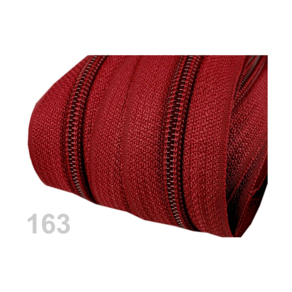 0,95EURO/m,  5m endlos Reißverschluss - 5mm-Spirale - inkl.10 Zipper - Rottöne – Bild 6