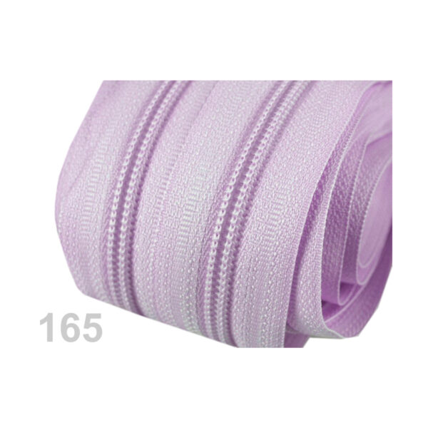 0,95EURO/m,  5m endlos Reißverschluss - 5mm-Spirale - inkl.10 Zipper - Blautöne – Bild 2