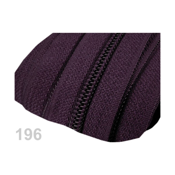 0,95EURO/m,  5m endlos Reißverschluss - 5mm-Spirale - inkl.10 Zipper - Blautöne – Bild 5