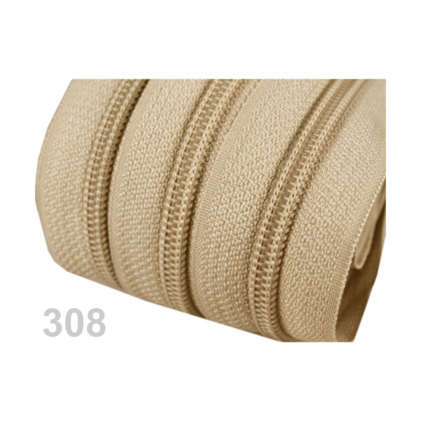 0,95EURO/m,  5m endlos Reißverschluss - 5mm-Spirale - inkl.10 Zipper - Braun- und Grautöne – Bild 9
