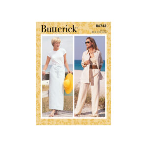 Butterick Schnittmuster - B6742 - schmale Hose, schmaler Rock