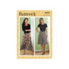 Butterick Schnittmuster - B6743 - schlichter, leicht ausgestellter Bahnenrock