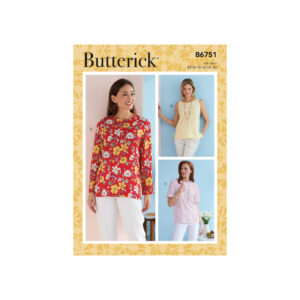 Butterick Schnittmuster - B6751 - Basicshirt, Damenshirt, Damenbluse