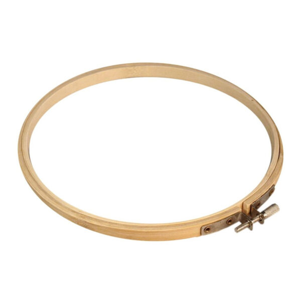 Stickrahmen - rund - Bambus - hell - Ø 19,5 cm