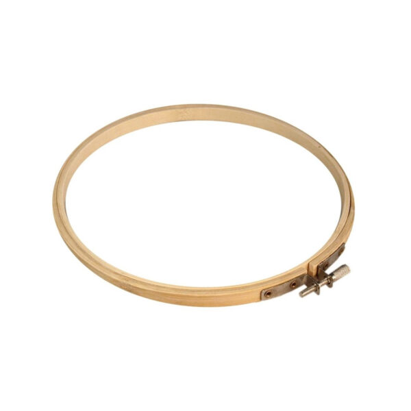 Stickrahmen - rund - Bambus - hell - Ø 16 cm