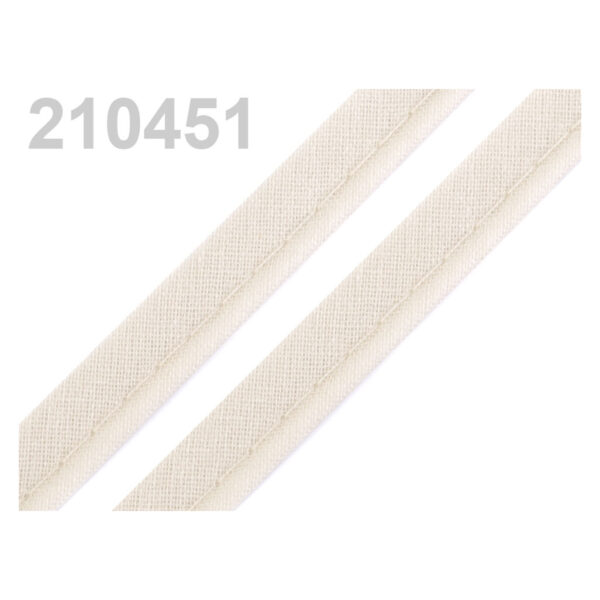 0.58EUR/m - 5m Paspelband, Biesenband - Baumwolle - 12 mm - helle Farben – Bild 8