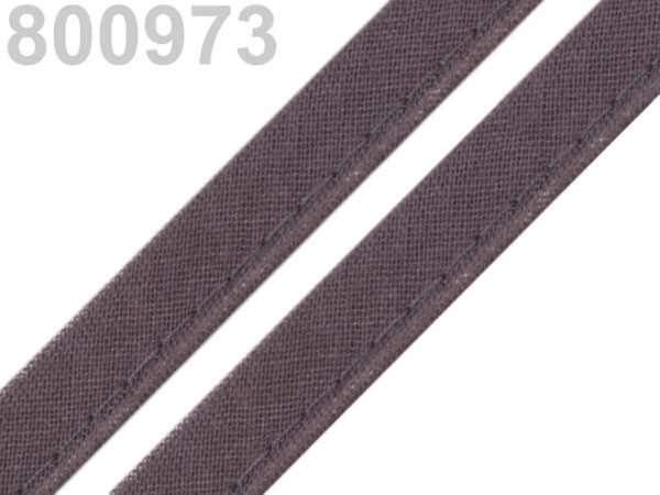 0.58EUR/m - 5m Paspelband, Biesenband - Baumwolle - 12 mm - dunkle Farben – Bild 12