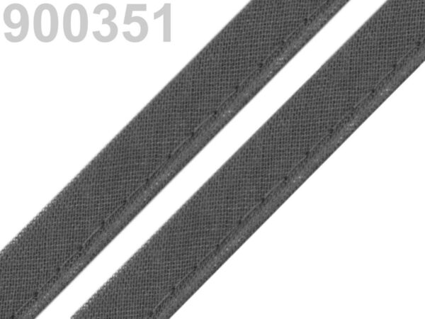 0.58EUR/m - 5m Paspelband, Biesenband - Baumwolle - 12 mm - dunkle Farben – Bild 13