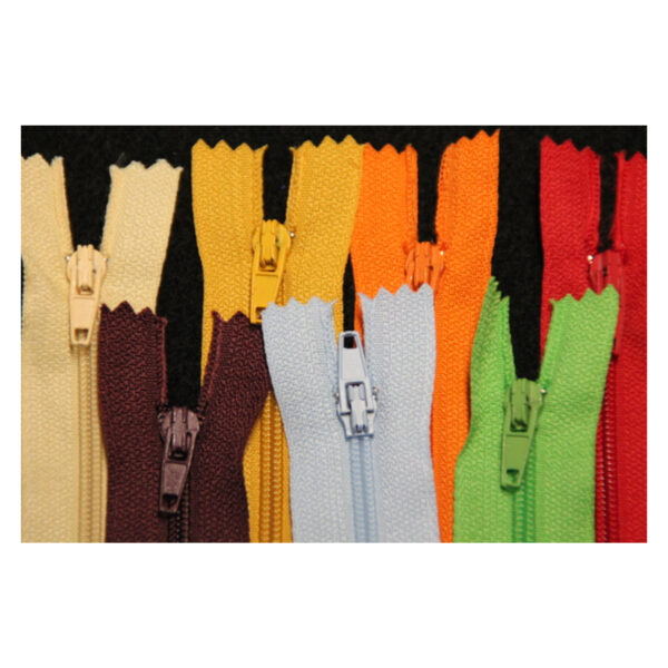 2 Reißverschlüsse - nicht teilbar - 45 cm - 3mm Spirale - verschiedene Farbe