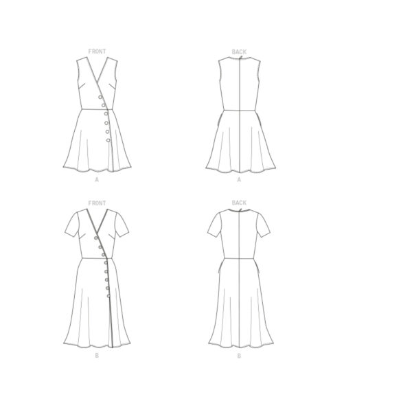 Butterick Schnittmuster - B6727 - Wickelkleid – Bild 9
