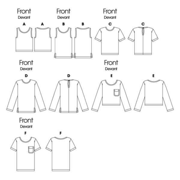 Butterick Schnittmuster - B6751 - Basicshirt, Damenshirt, Damenbluse – Bild 8