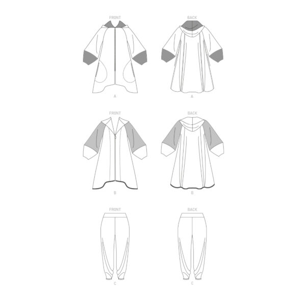 Vogue Schnittmuster V1891 - Jacke, Mantel und Hose – Bild 9