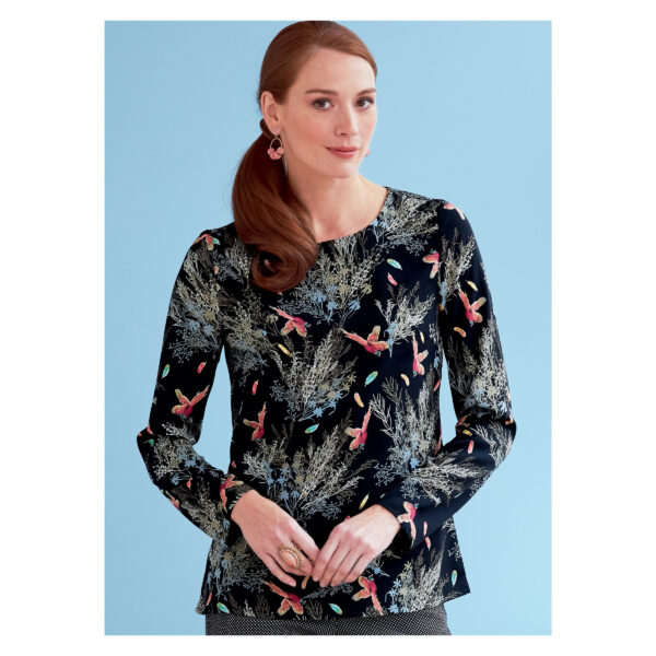 Butterick Schnittmuster - B6754 - Basicshirt, Damenshirt, Damenbluse – Bild 2