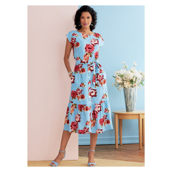 Butterick Schnittmuster - B6722 -  Sommerkleid mit Stufenrock – Bild 3