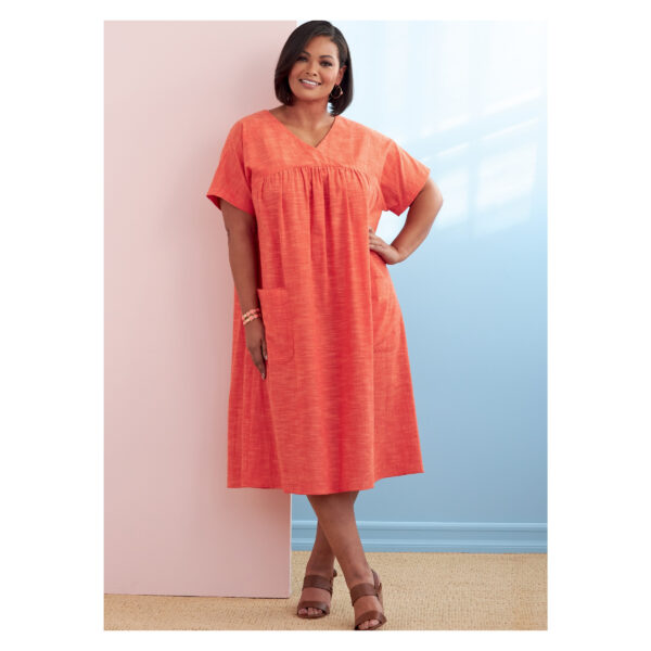 Butterick Schnittmuster - B6755 - schlichtes weites Damenkleid – Bild 3