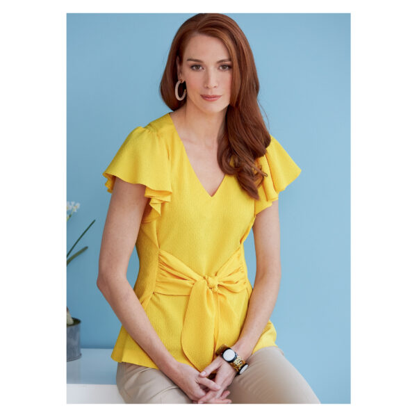 Butterick Schnittmuster - B6731 - Sommerbluse, Shirt mit Puffärmel – Bild 4