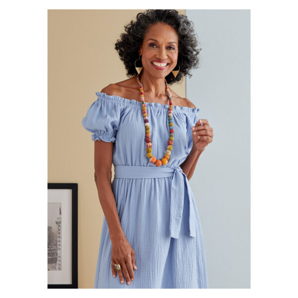 Butterick Schnittmuster - B6757 - Sommerkleid, Carmenausschnitt – Bild 5