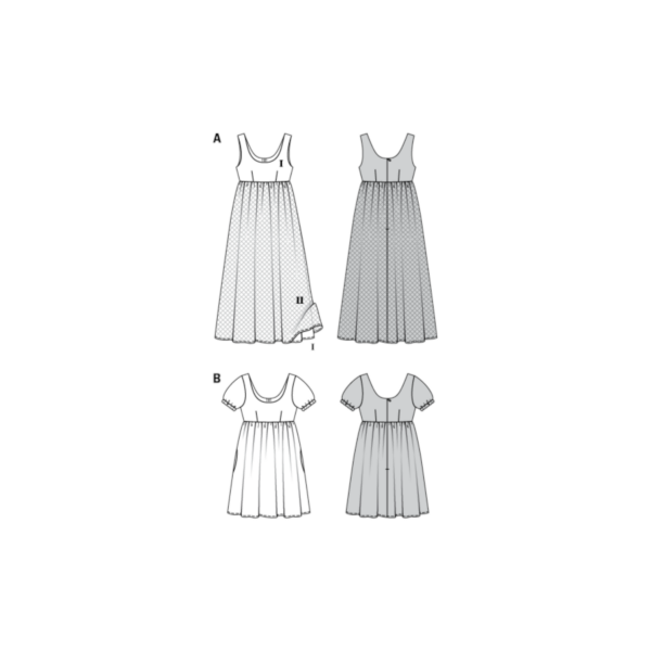 Burda Style Schnittmuster - Kleid - Empirekleid und Sommerkleid - Nr. 6312 – Bild 5