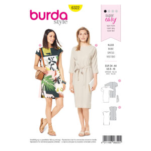 Burda Style Schnittmuster - Kleid - Tunikakleid - Hängerkleid - Nr. 6322