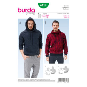 Burda Young Schnittmuster - Herrensweater - 6718