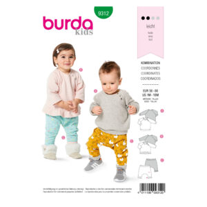 Burda Kids Schnittmuster - Kombination - Shirt & Hose - Nr.9312