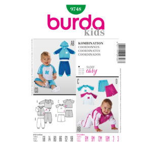 Burda Schnittmuster - Kombination - Jacke, Shirt, Hose kurz und lang - Nr. 9748