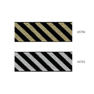 1m Elastikband - Elastic - Band - Gummi -  Lurex - 40 mm - schwarz