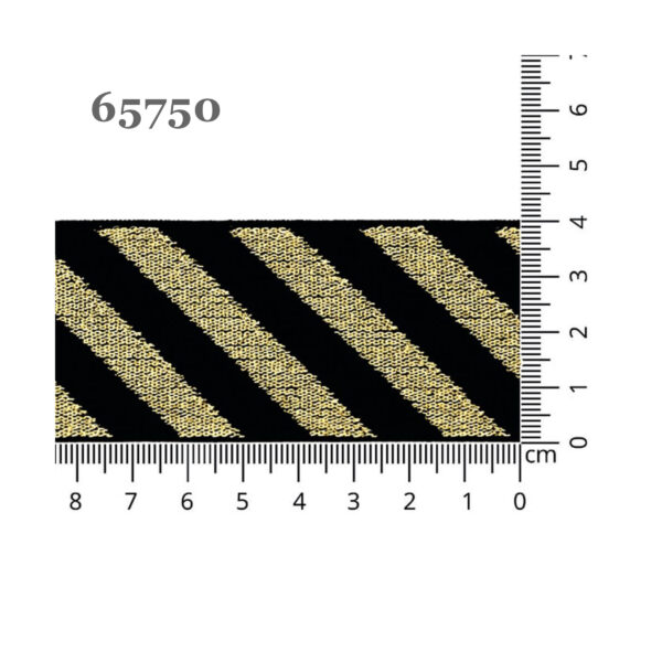 1m Elastikband - Elastic - Band - Gummi -  Lurex - 40 mm - schwarz – Bild 2