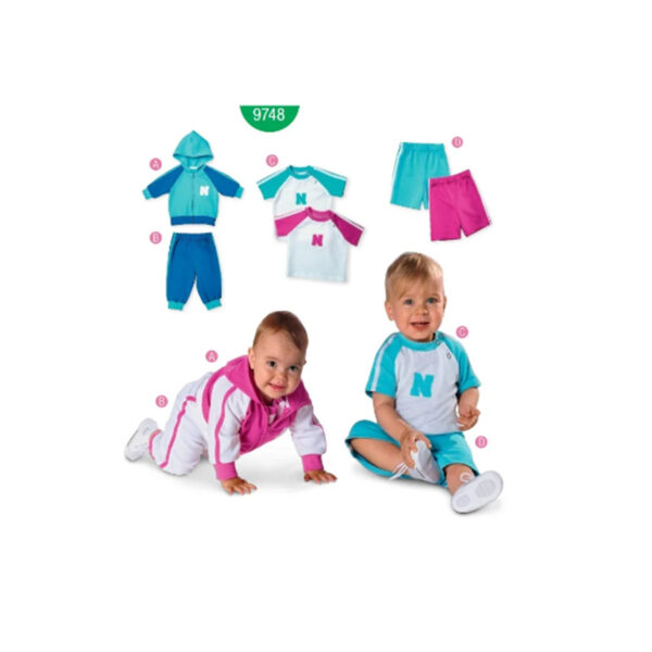 Burda Schnittmuster - Kombination - Jacke, Shirt, Hose kurz und lang - Nr. 9748 – Bild 2
