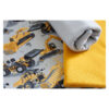 Stoffpaket Jersey - mit Bündchen - Baufahrzeuge - Grau, Goldgelb - SP -Maxi 31 – Bild 3