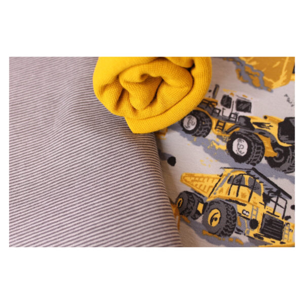 Stoffpaket, Jersey - Kinderbekleidung, Kombination - Baufahrzeuge - SPJ 31 – Bild 3