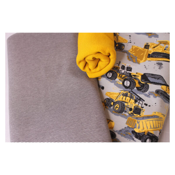 Stoffpaket, Jersey - Kinderbekleidung, Kombination - Baufahrzeuge - SPJ 31 – Bild 2