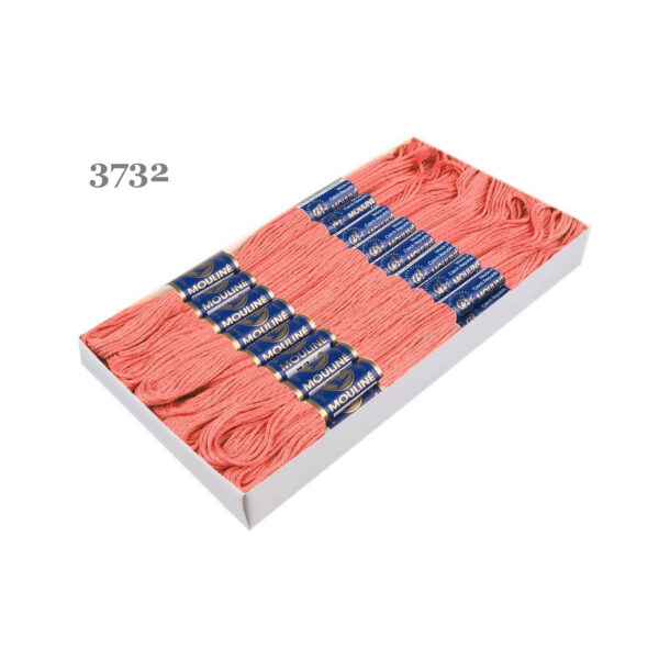Nitarna Stickgarn - Mouline - 8m - 6-fädig - Rosatöne – Bild 6