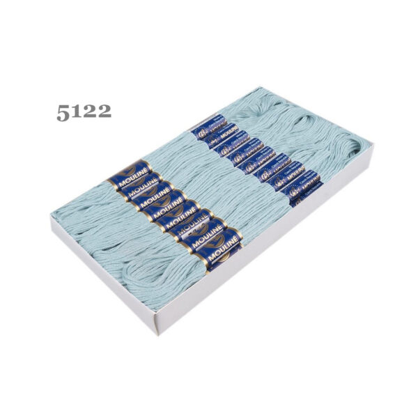 Nitarna Stickgarn - Mouline - 8m - 6-fädig - Hellblau – Bild 2