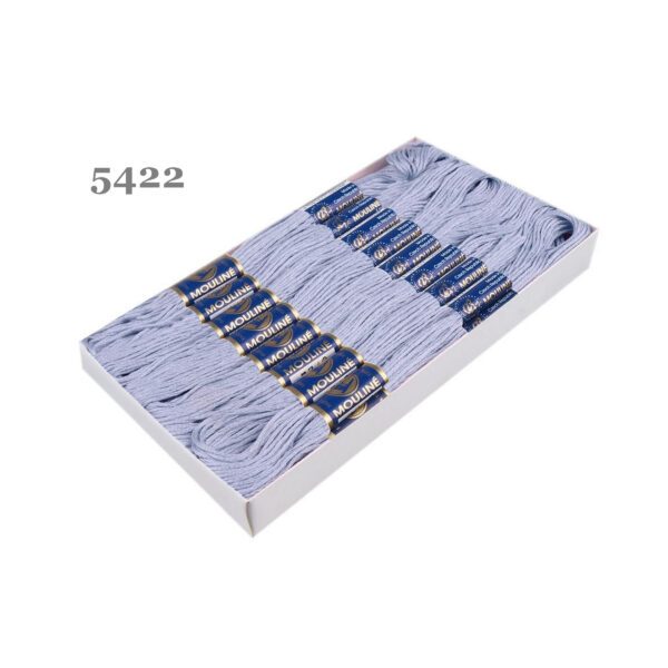 Nitarna Stickgarn - Mouline - 8m - 6-fädig - Hellblau – Bild 5