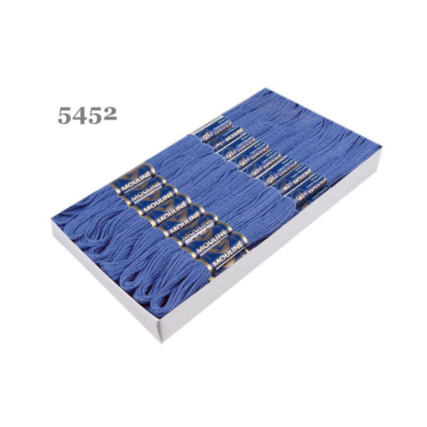 Nitarna Stickgarn - Mouline - 8m - 6-fädig - Hellblau – Bild 6
