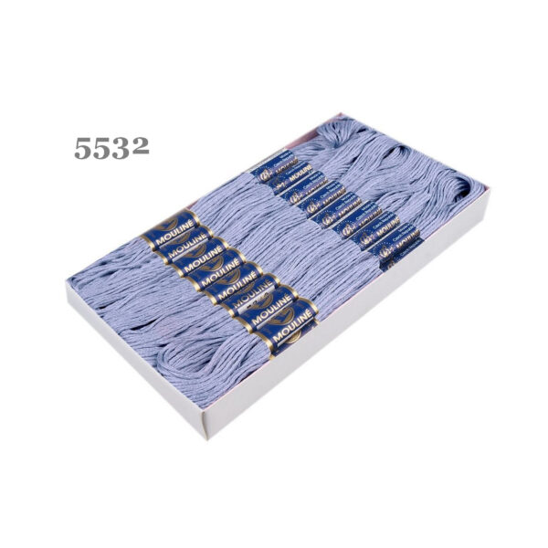 Nitarna Stickgarn - Mouline - 8m - 6-fädig - Hellblau – Bild 8