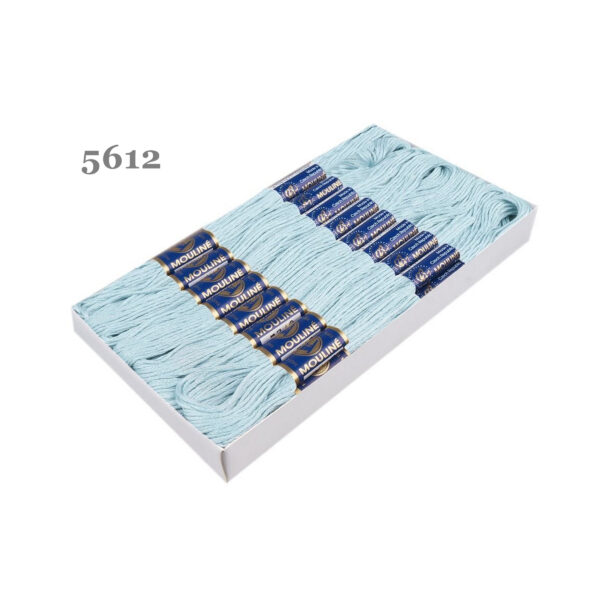Nitarna Stickgarn - Mouline - 8m - 6-fädig - Hellblau – Bild 10