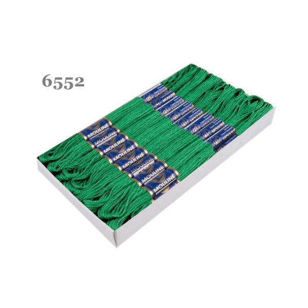 Nitarna Stickgarn - Mouline - 8m - 6-fädig - Hellgrün – Bild 8