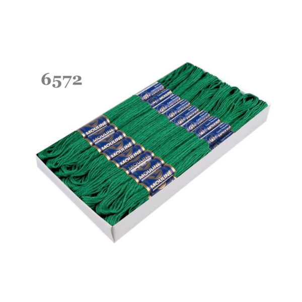 Nitarna Stickgarn - Mouline - 8m - 6-fädig - Grün – Bild 5