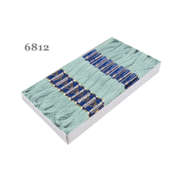 Nitarna Stickgarn - Mouline - 8m - 6-fädig - Hellgrün – Bild 9