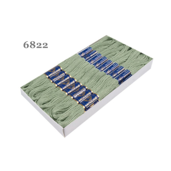 Nitarna Stickgarn - Mouline - 8m - 6-fädig - Hellgrün – Bild 10