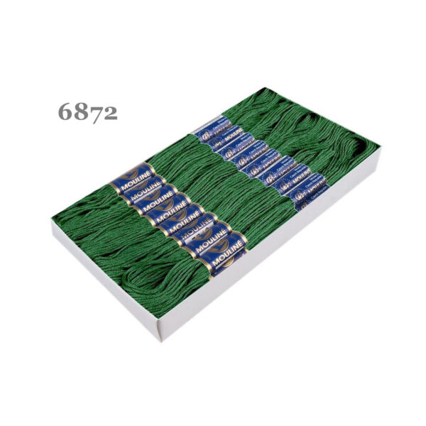 Nitarna Stickgarn - Mouline - 8m - 6-fädig - Grün – Bild 10